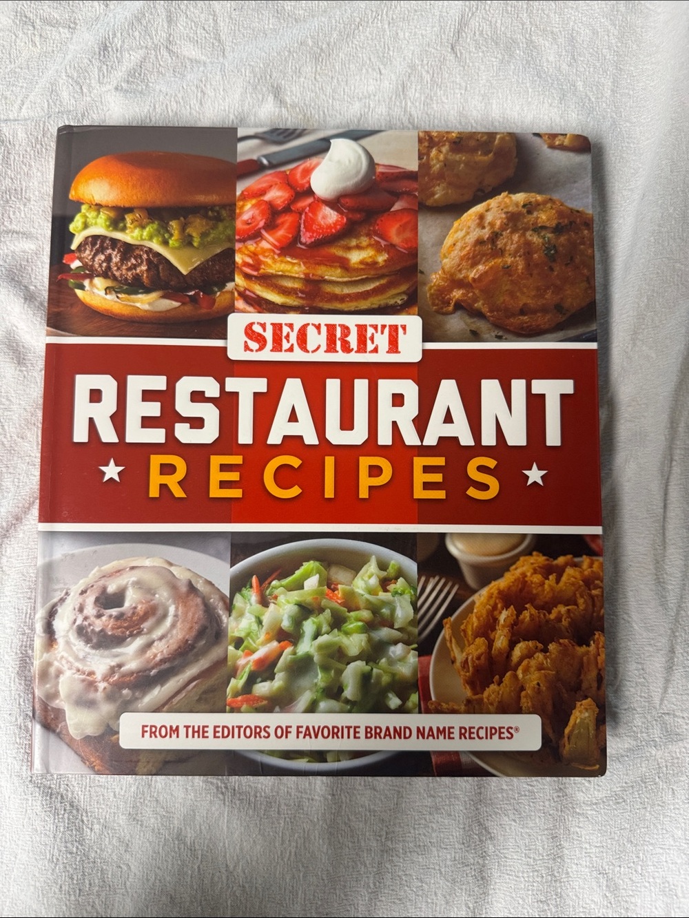 Secret Restaurant Recipes Cookbook - Red Cover